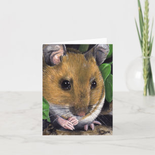 Wood Mouse Painting Note Card