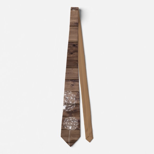 Wood n Dandelions  Tie (Front)