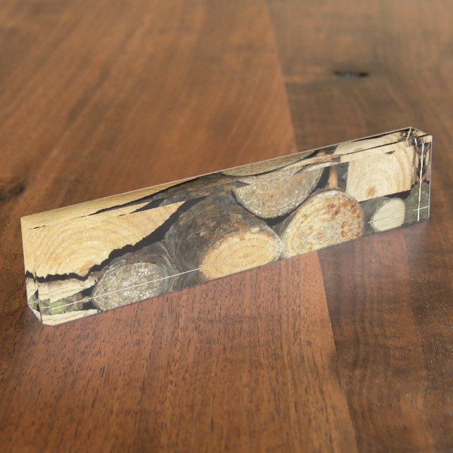 wood nameplate (Side)