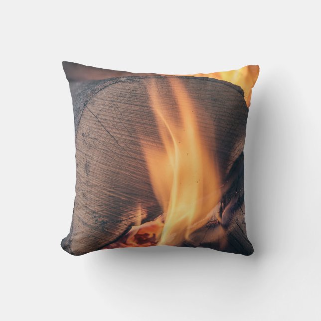 Wood on fire cushion (Front)