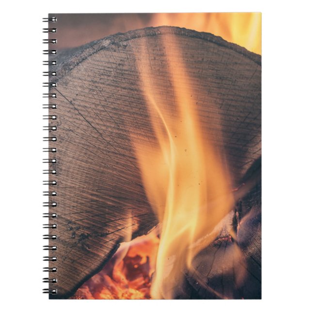 Wood on fire notebook (Front)