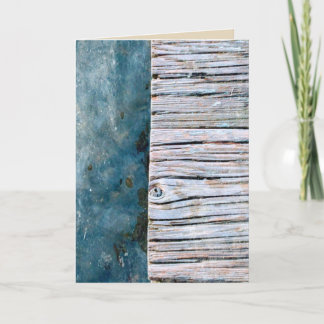 Wood Over Water Blank Greeting Card