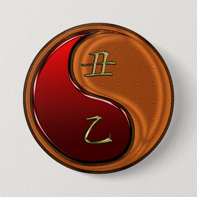 Wood Ox 7.5 Cm Round Badge (Front)