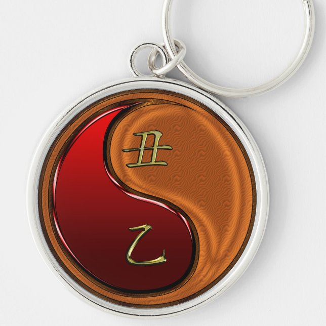 Wood Ox Key Ring (Front)