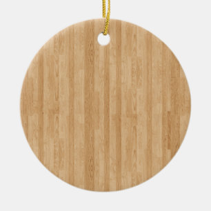 Wood Panel Ceramic Tree Decoration