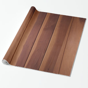 Wood Panelling Wrapping Paper