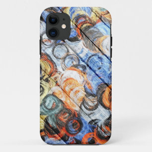 Wood Pastel Painting iPhone 11 Case