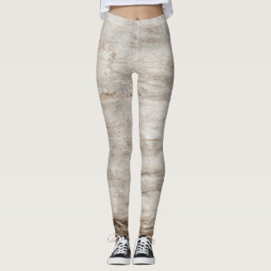 Wood pattern leggings