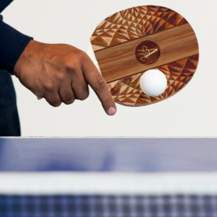 Wood Pattern Ping Pong Paddle