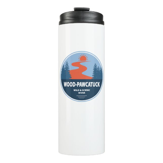 Wood-Pawcatuck Wild And Scenic River Thermal Tumbler (Front)