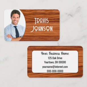 Wood Photo Frame Business Card