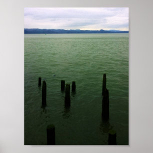 Wood Pilings, Astoria, OR Poster
