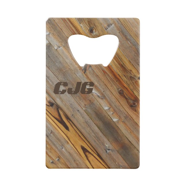 Wood Plank Diagonal Monogram (Front)