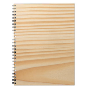 Wood plank pattern notebook