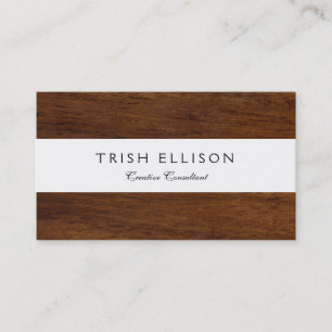 Wood Plank Plain Texture Lumber Business Card