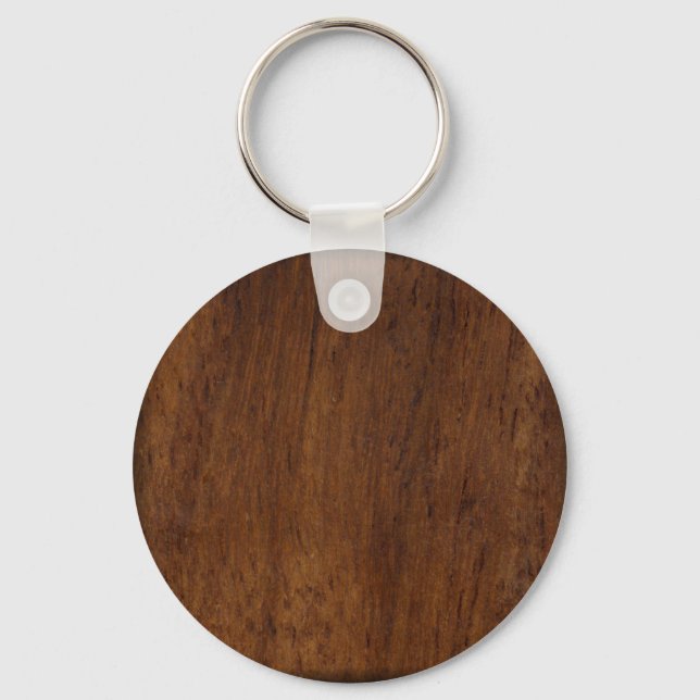 Wood Plank Plain Texture Lumber Key Ring (Front)