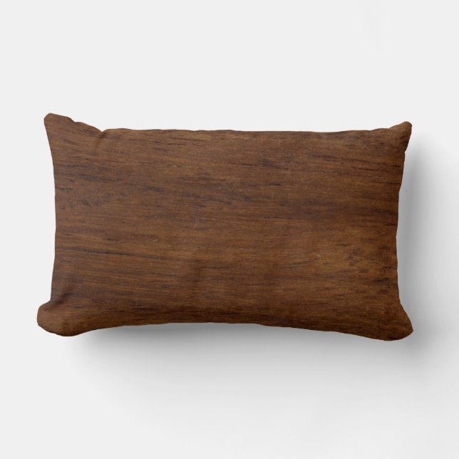 Wood Plank Plain Texture Lumber Lumbar Cushion (Front)