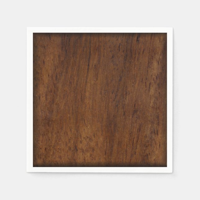 Wood Plank Plain Texture Lumber Napkin (Front)