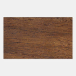 Wood Plank Plain Texture Lumber Rectangular Sticker