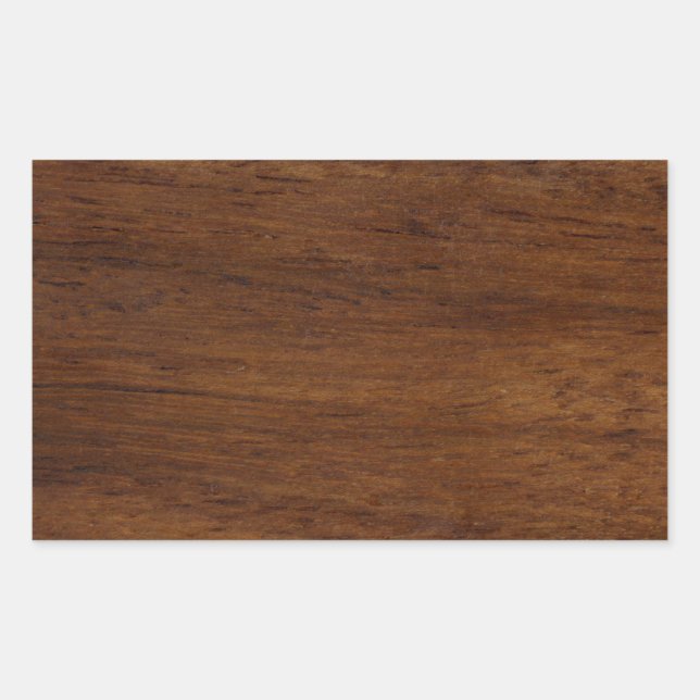 Wood Plank Plain Texture Lumber Rectangular Sticker (Front)