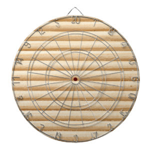 Wood plank stripes pattern dartboard