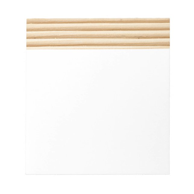 Wood plank stripes pattern notepad (Front)