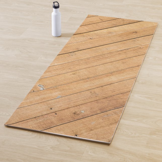Wood plank yoga mat (In Situ)