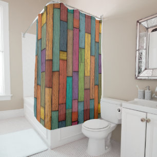 Wood Planks Shower Curtain