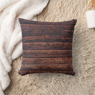 Wood Planks With Grain Details Closeup Photo Image Cushion