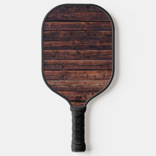 Wood Planks With Grain Details Closeup Photo Pickleball Paddle