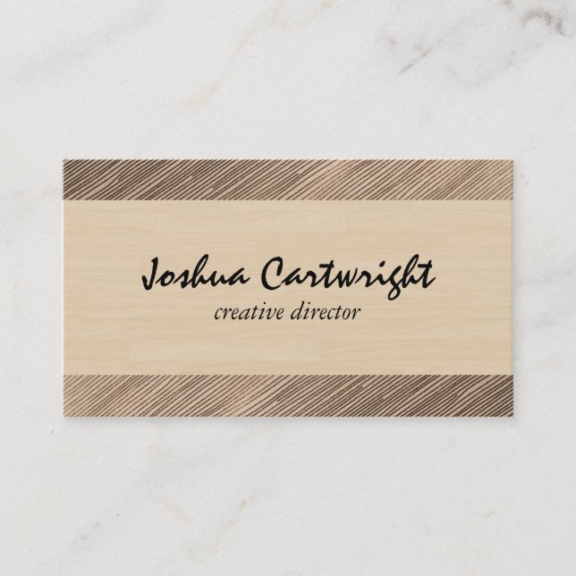Wood Print Business Card (Front)