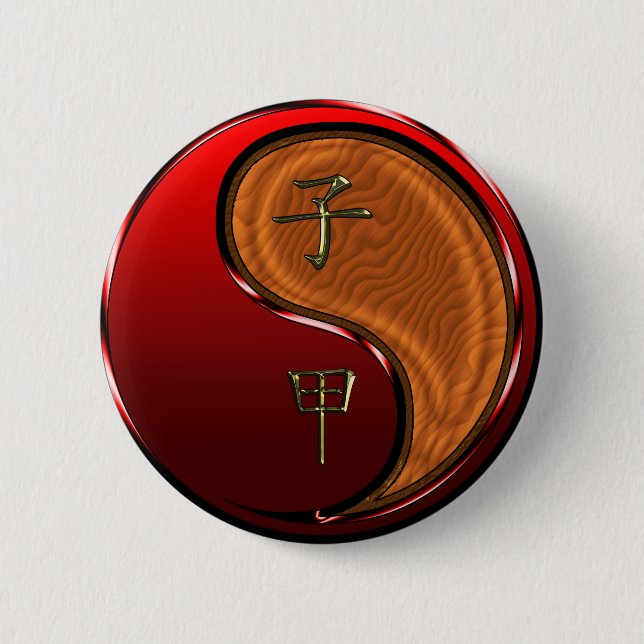 Wood Rat 6 Cm Round Badge (Front)