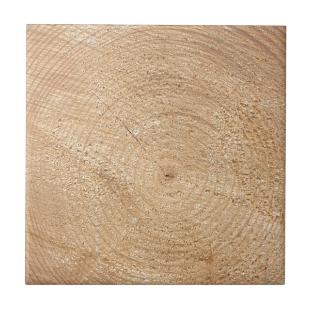 Wood rings ceramic tile (Front)