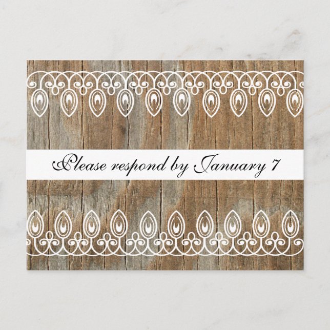 Wood Rings RSVP Postcard (Front)