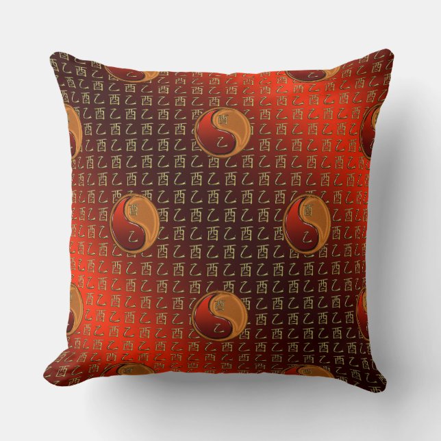 Wood Rooster Cushion (Front)