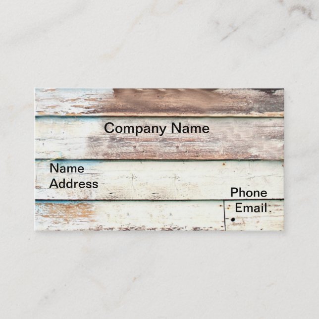 Wood Shack Wall Business Card 2 (Front)
