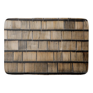 wood shingles  bath mat