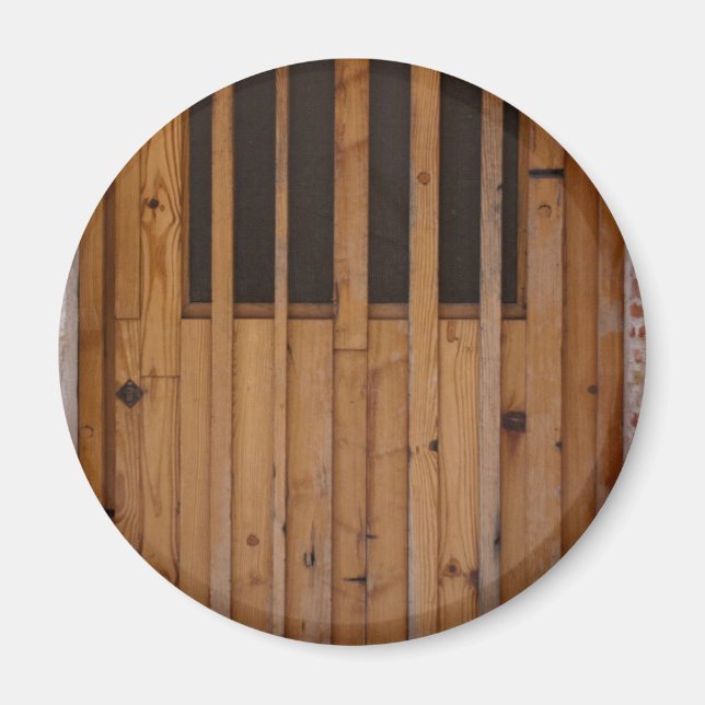 Wood Slats Beach Door Costa Brava Spain Magnet (Front)