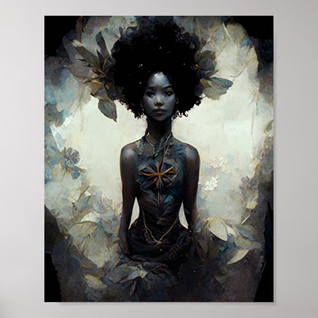 Wood Sprite Fae Fairy Fantasy Art Poster (Front)