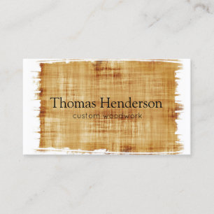 Wood Stain Woodworking Business Card