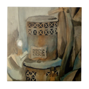 Wood Stove and Sythe Tile