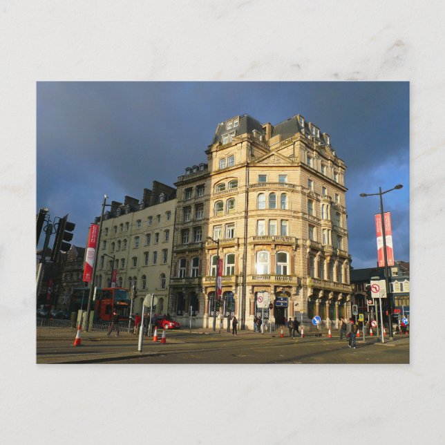 Wood Street, Cardiff Postcard (Front)