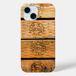 Wood Stripes Made in USA iPhone 15 Case