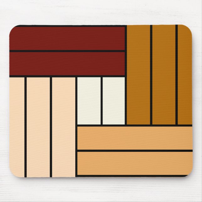 Wood Stripes Pattern Mouse Pad (Front)
