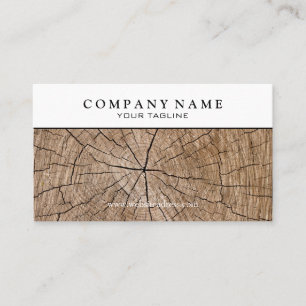 Wood Stump Business Card