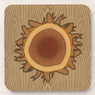 Wood Stump Coaster