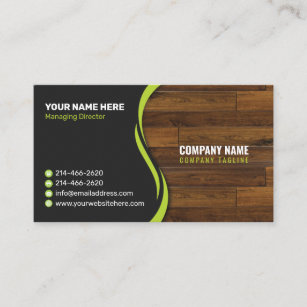 Wood style business card