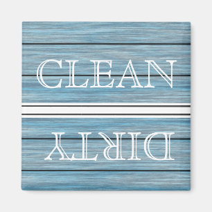 Wood Style Dishwasher Magnet Clean & Dirty