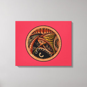Wood Tattoo Canvas Print