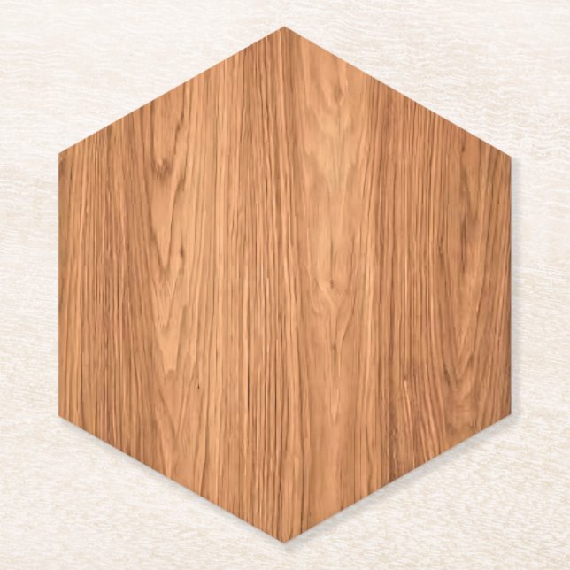 Wood Texture Background Design-35455 Paper Coaster (Front)
